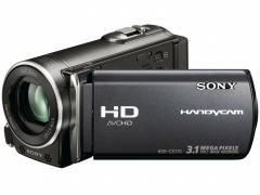 『本体 正面 斜め ブラック』 HDR-CX170