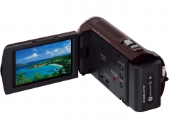 『本体 背面』 HDR-PJ390 (T) [ボルドーブラウン]