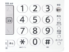 『親機 部分アップ』 fappy UX-320CL-W [ホワイト系]