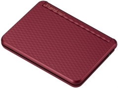 『本体 斜め』 エクスワード XD-Z8500DR [ダークレッド]